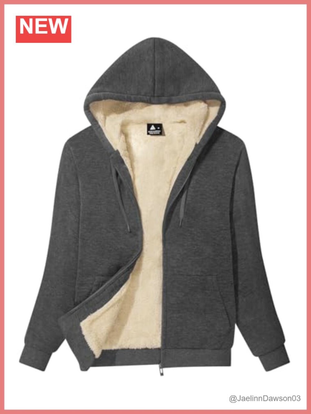 Women's Fleece Zip Up Hoodie Sherpa Lined Sweatshirt Winter Jacket